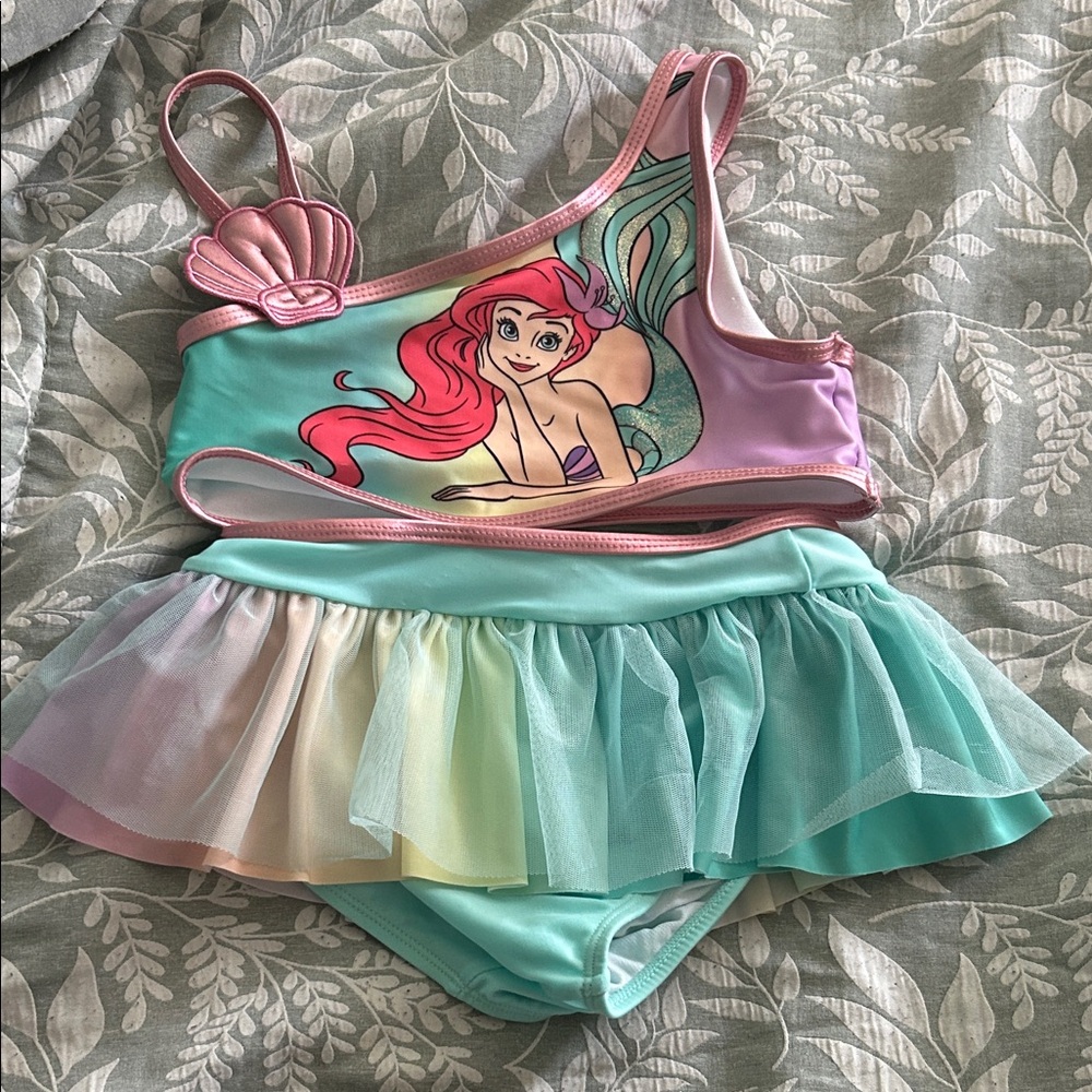 Disney Ariel Kids Swim Bikini - Pink and Aqua